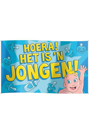 Feestbazaar Gevelvlag Geboorte Jongen XXL