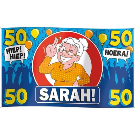 Feestbazaar Gevelvlag Sarah 90 x 150 cm