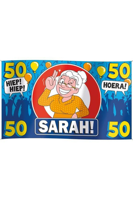 Feestbazaar Gevelvlag Sarah 90 x 150 cm