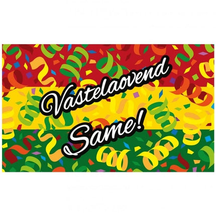 Feestbazaar Gevelvlag Vastelaovend Same 90x150cm