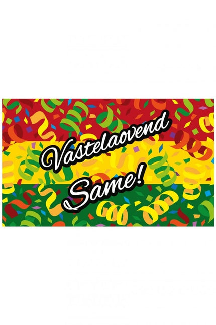 Feestbazaar Gevelvlag Vastelaovend Same 90x150cm