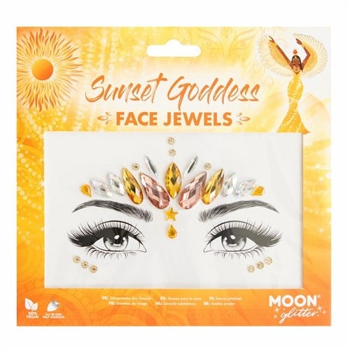 Feestbazaar Gezicht diamantjes Sunset Goddess