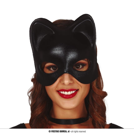 Feestbazaar Gezichtsmasker Catwoman Zwart