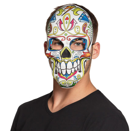 Feestbazaar Gezichtsmasker Mr Day of the dead