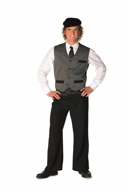 Feestbazaar Gilet Boer Krijtstreep Man