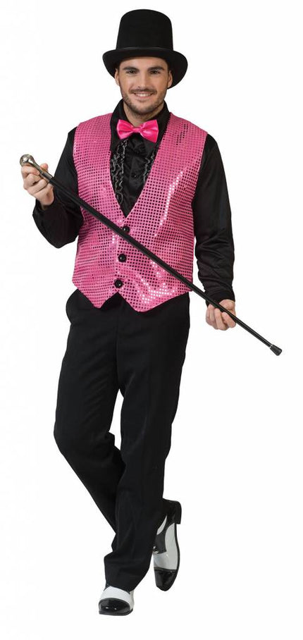 Feestbazaar Gilet fuchsia man