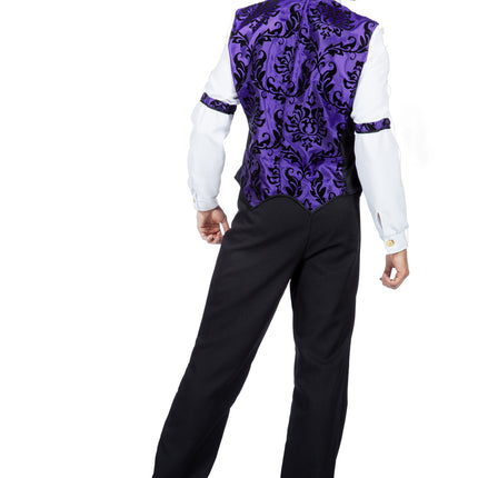 Feestbazaar Gilet Heren Western Barok Paars