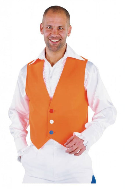 Feestbazaar Gilet oranje elite