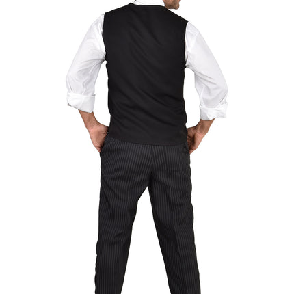 Feestbazaar Gilet Streep Zwart/Wit