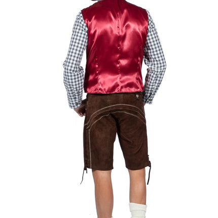 Feestbazaar Gilet Tirol Oktoberfest Grijs