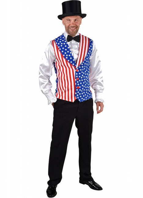 Feestbazaar Gilet USA Heren