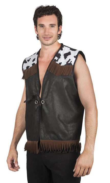 Feestbazaar Gilet western black