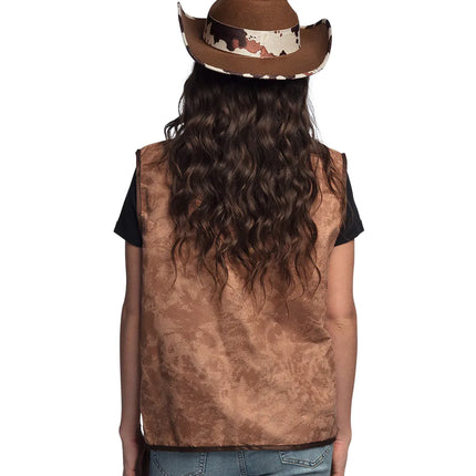 Feestbazaar Gilet western dames