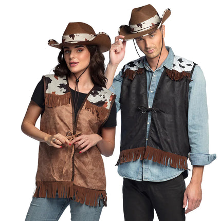 Feestbazaar Gilet western dames