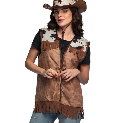 Feestbazaar Gilet western dames