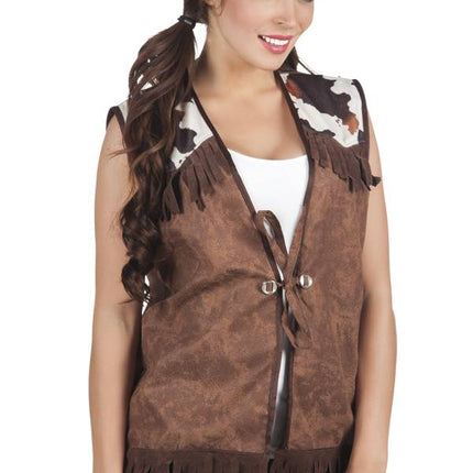 Feestbazaar Gilet western dames