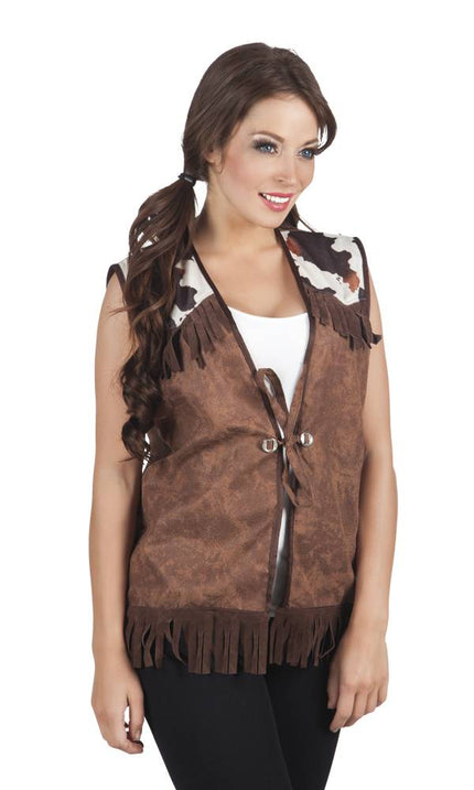 Feestbazaar Gilet western dames