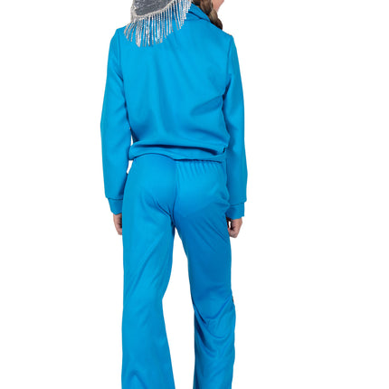 Feestbazaar Glamorous Western Outfit Blauw Meisjes Premium