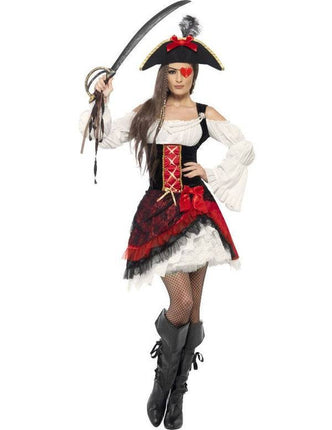 Feestbazaar Glamour piratenkostuum vrouw