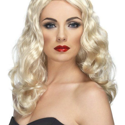 Feestbazaar Glamour pruik lang blond