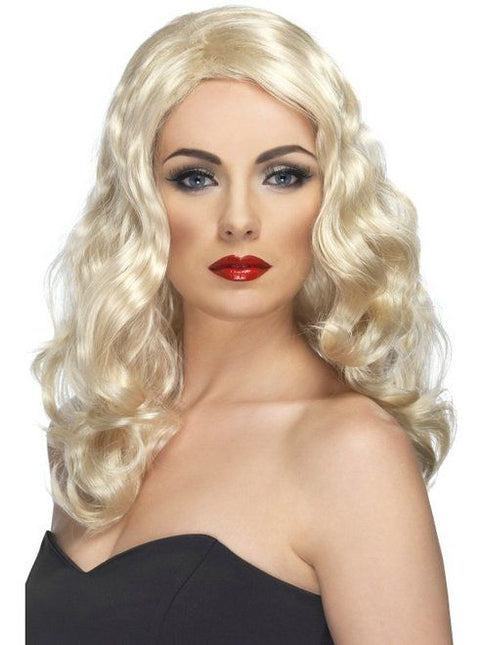 Feestbazaar Glamour pruik lang blond