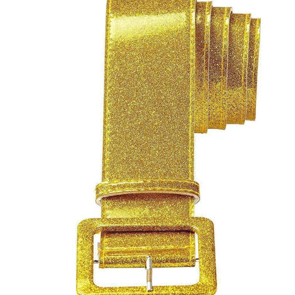 Feestbazaar Glamour Riem Glitter Goud 120cm