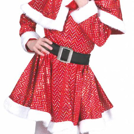 Feestbazaar Glitter Kerstmeisje kostuum