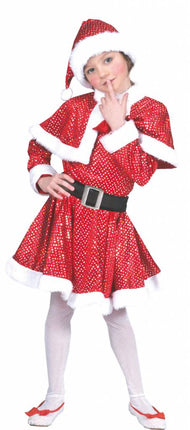 Feestbazaar Glitter Kerstmeisje kostuum