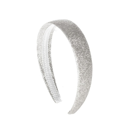Feestbazaar Glitter Zilveren haarband
