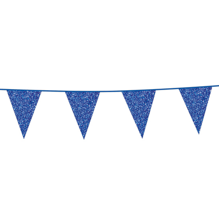 Feestbazaar Glitterslinger Navy Blauw (6m)
