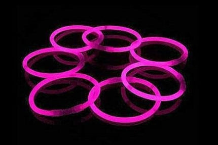 Feestbazaar Glow in Dark armbanden roze 100 stuks