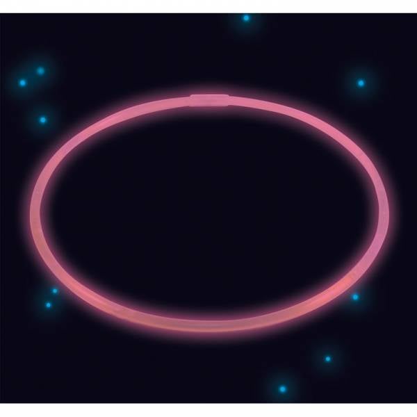 Feestbazaar Glow In The Dark Ketting Roze 56cm