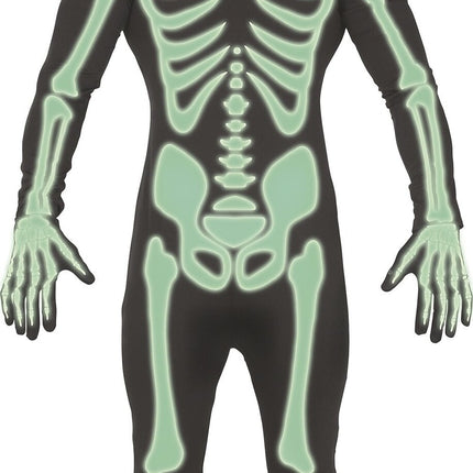 Feestbazaar Glow In The Dark Morphsuit Skelet