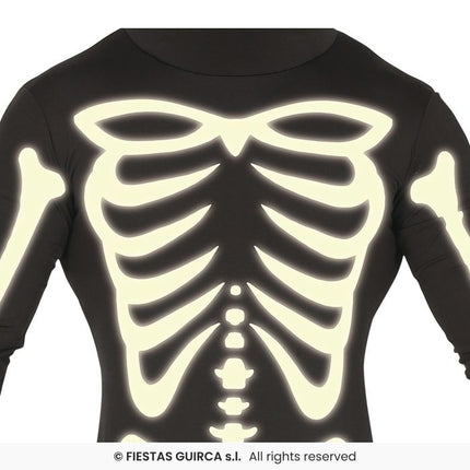 Feestbazaar Glow In The Dark Morphsuit Skelet