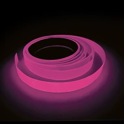 Feestbazaar Glow In The Dark UV Tape Roze (5m)