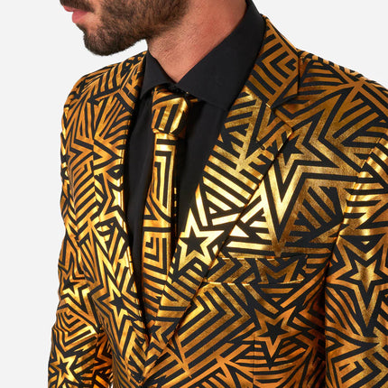 Feestbazaar Golden Geo Star Heren Pak Opposuits