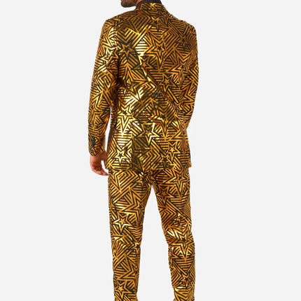 Feestbazaar Golden Geo Star Heren Pak Opposuits