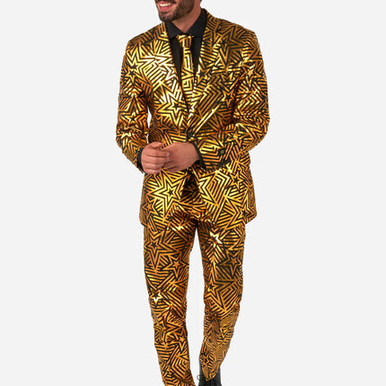 Feestbazaar Golden Geo Star Heren Pak Opposuits