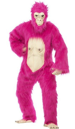Feestbazaar Gorilla deluxe kostuum neon pink