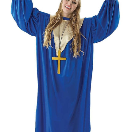 Feestbazaar Gospel Zanger Toga blauw
