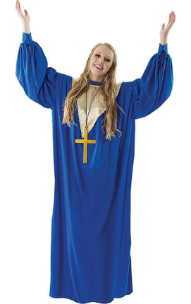 Feestbazaar Gospel Zanger Toga blauw