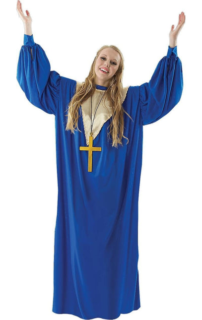 Feestbazaar Gospel Zanger Toga blauw