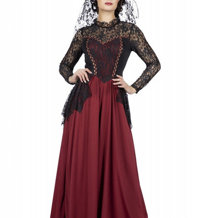 Feestbazaar Gothic Koningin kostuum