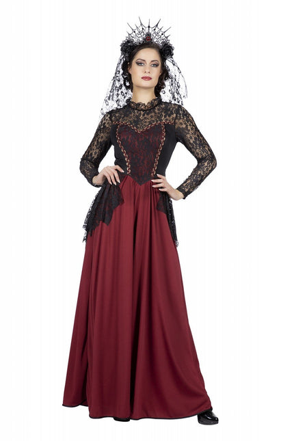 Feestbazaar Gothic Koningin kostuum