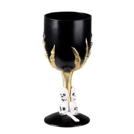 Feestbazaar Gothic Wijnglas zwart