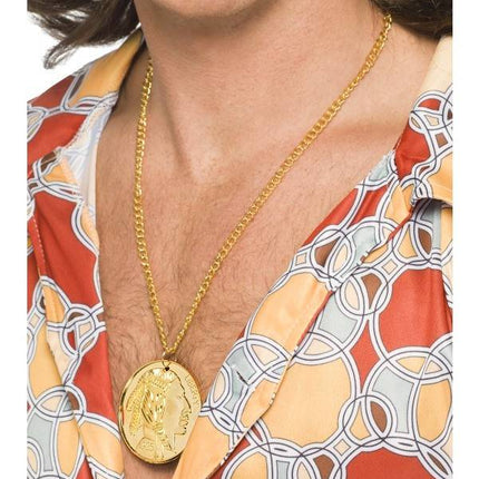 Feestbazaar Gouden 70's ketting