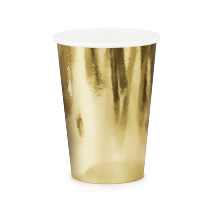 Feestbazaar Gouden Bekertjes karton 220ml (6st)