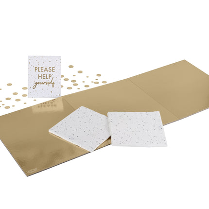 Feestbazaar Gouden Borrelplank Set