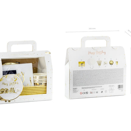 Feestbazaar Gouden Decoratieset Verjaardag