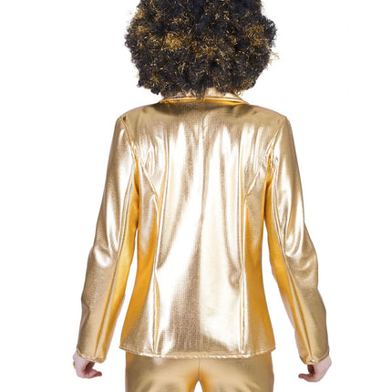 Feestbazaar Gouden disco colbert dames